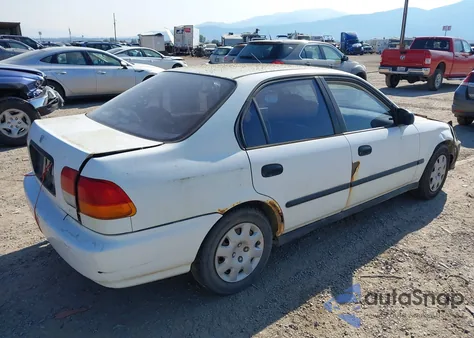 1998 Honda Civic Dx z USA, uszkodzony, nr VIN 2HGEJ6520WH528434